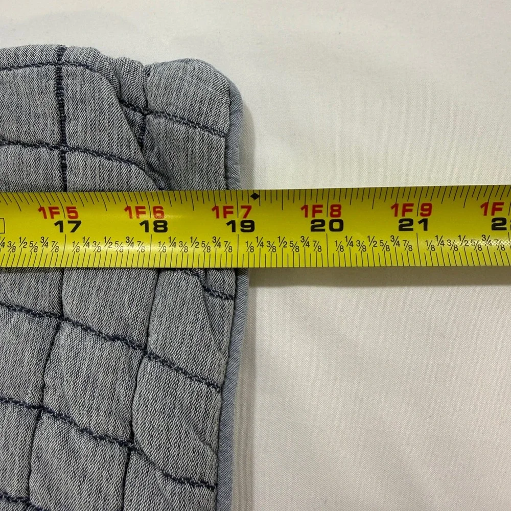 Boll‎ & Branch Heritage Quilted King Sham Blue 100% Organic Cotton | Coastal